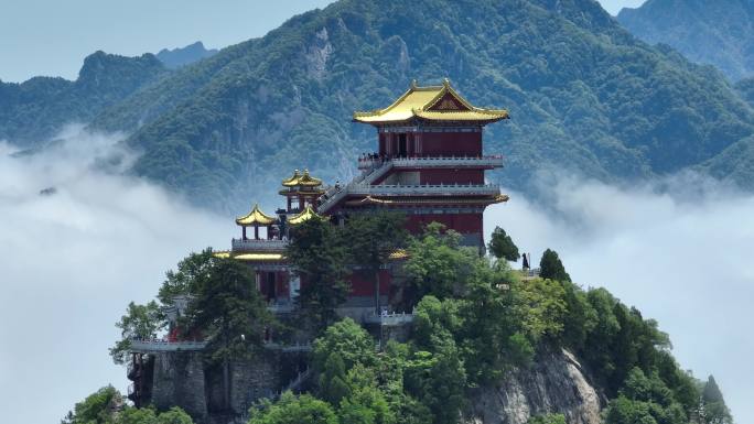 西安 南五台 云海 延时 白天