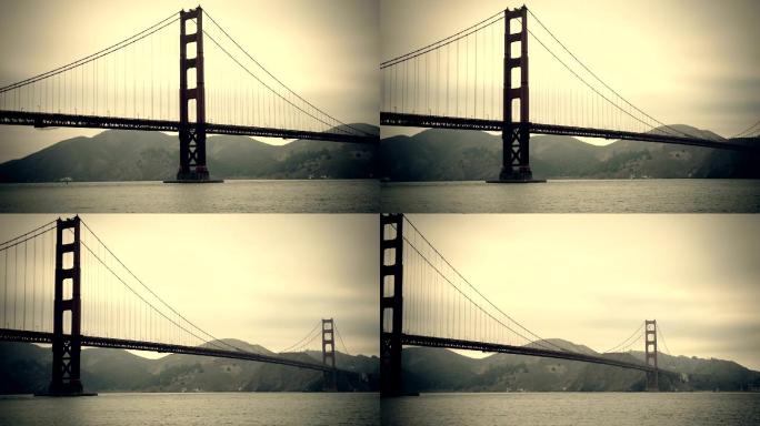 旧金山金门大桥平移