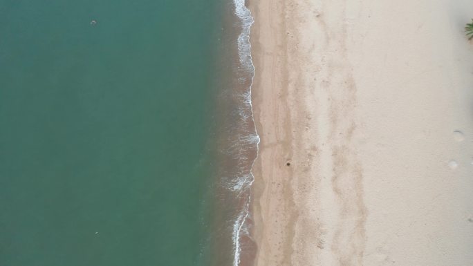 4K厦门沙滩海滩海浪海边海水海洋涨潮