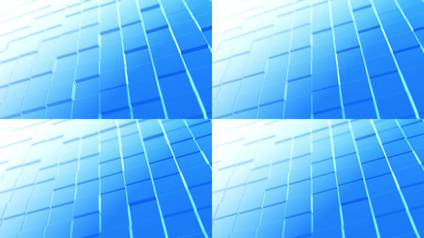 4k-立方体运动无缝环（蓝色）