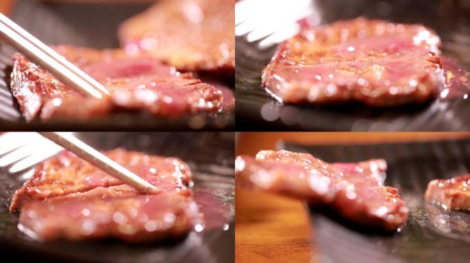 【镜头合集】多汁烤肉牛排肉质 (1)