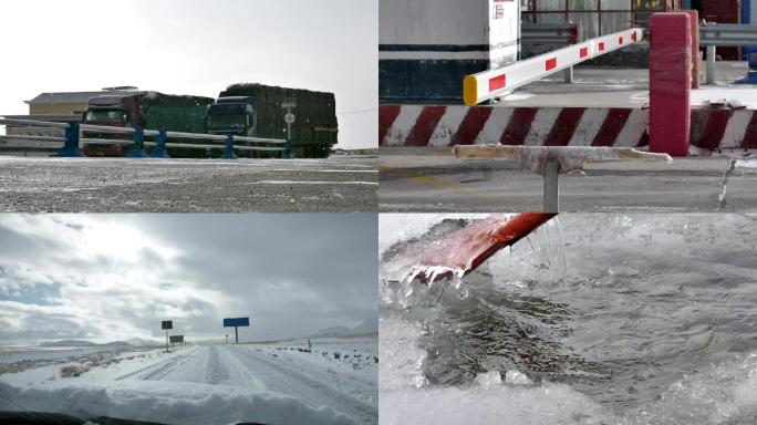 冬季冰天雪地高清素材