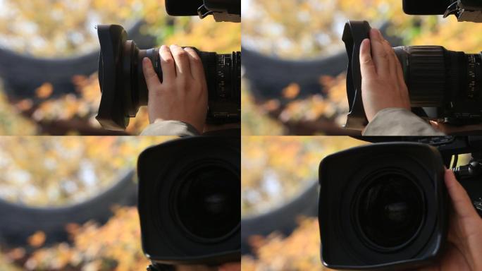 摄像记者摄像机操作手 镜头新闻媒体摄影