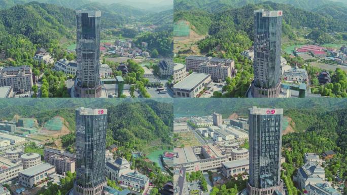 4K湖南益阳安化地标产业园航拍