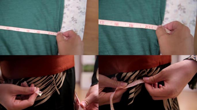 【镜头合集】大码衣服减肥成功对比量腰围