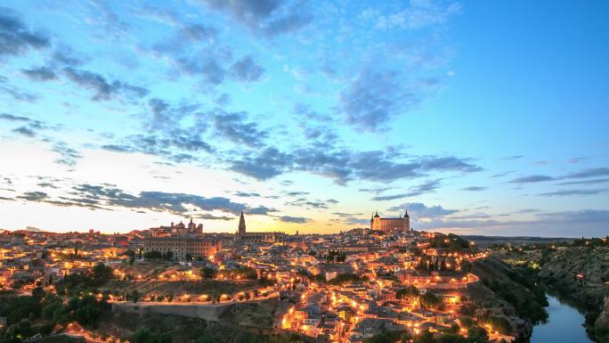 4K时光流逝：西班牙老城托莱多