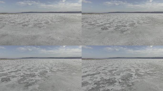 航拍冰冻的贝加尔湖宽阔大气宁静-4K航拍