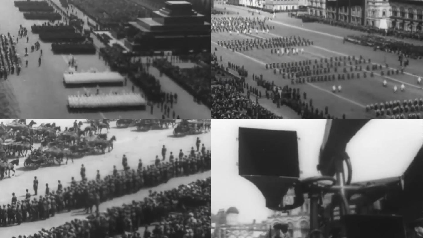 1936年苏联阅兵游行庆祝五一劳动节