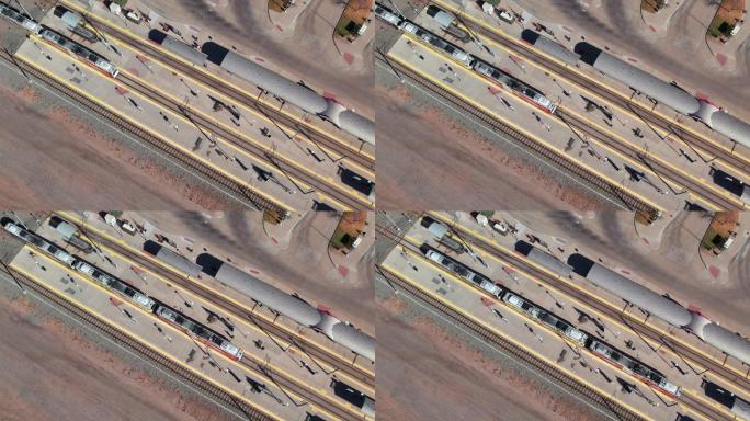科罗拉多州丹佛火车站的无人机视图