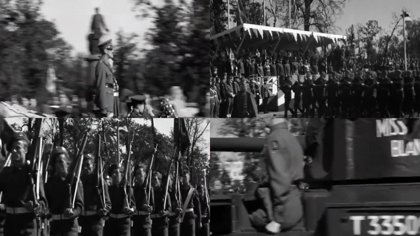 1945年二战结束盟军莫斯科阅兵