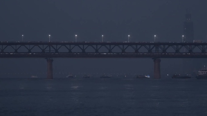 大桥远景 夜晚