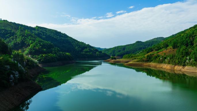 【5K】临沧茶山延时，冰岛湖航拍延时