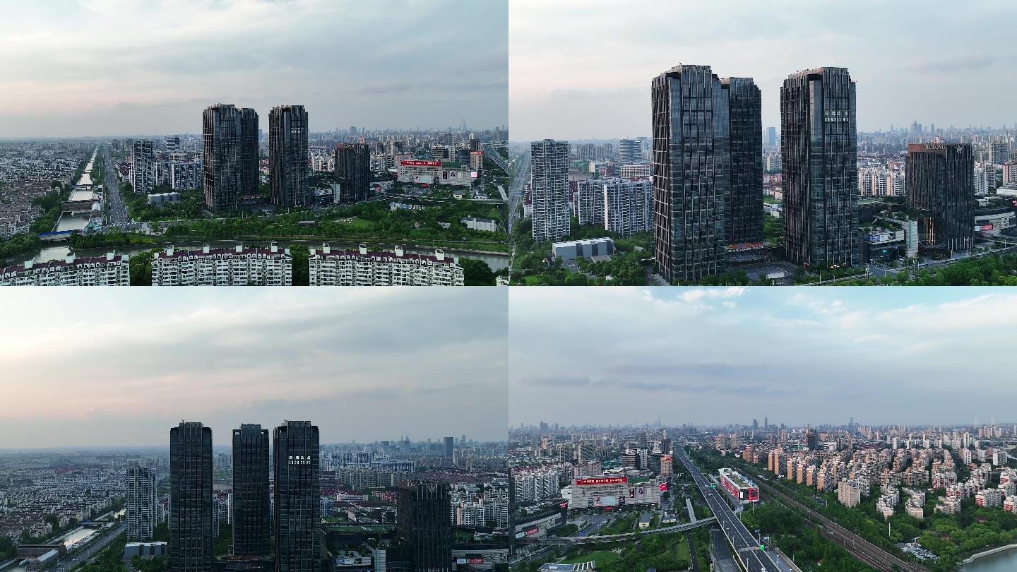 上海航拍 中庚漫游城 商圈 写字楼