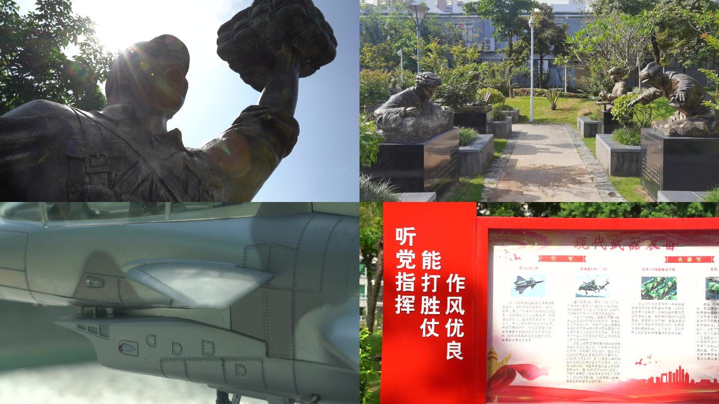 【4K】龙华区国防教育公园飞机坦克模型