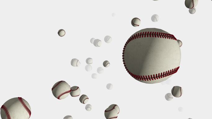 棒球运动3D动画4K Alpha