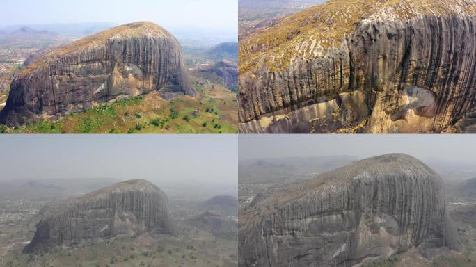 非洲尼日利亚景观祖玛岩航拍03