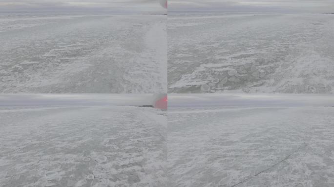 独特神秘的冰上贝加尔湖-4K航拍