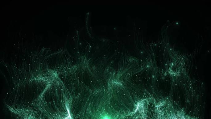 绿光流动粒子生长