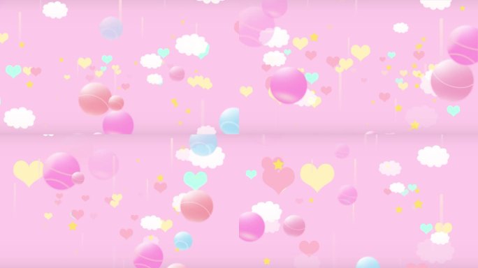 可爱唯美梦幻卡通循环背景 2