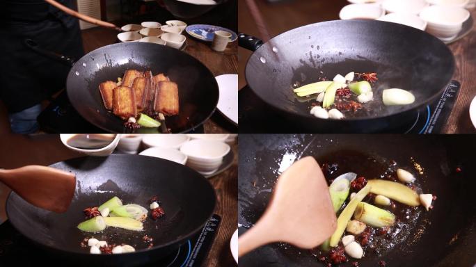 【镜头合集】葱姜蒜炝锅炖带鱼  (2)