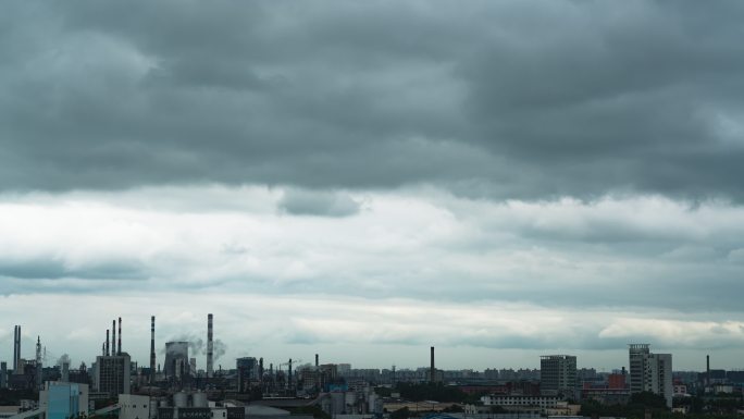 【4K】城市天空乌云滚滚