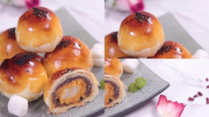 【镜头合集】传统糕点蛋黄酥  (3)