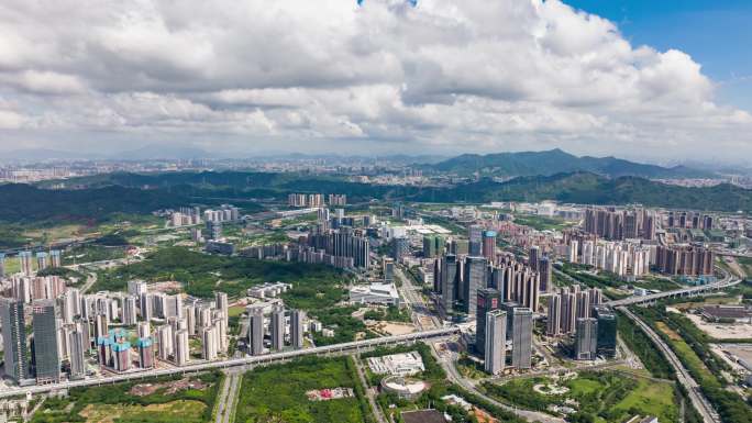 最新深圳光明区航拍大景