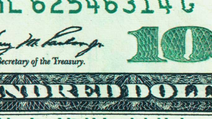美元抽动的美钞