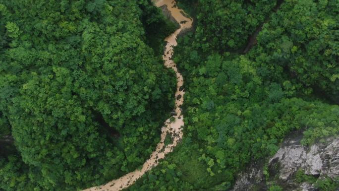 4K 大山峡谷航拍风光