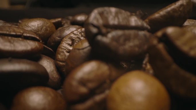 咖啡豆微距