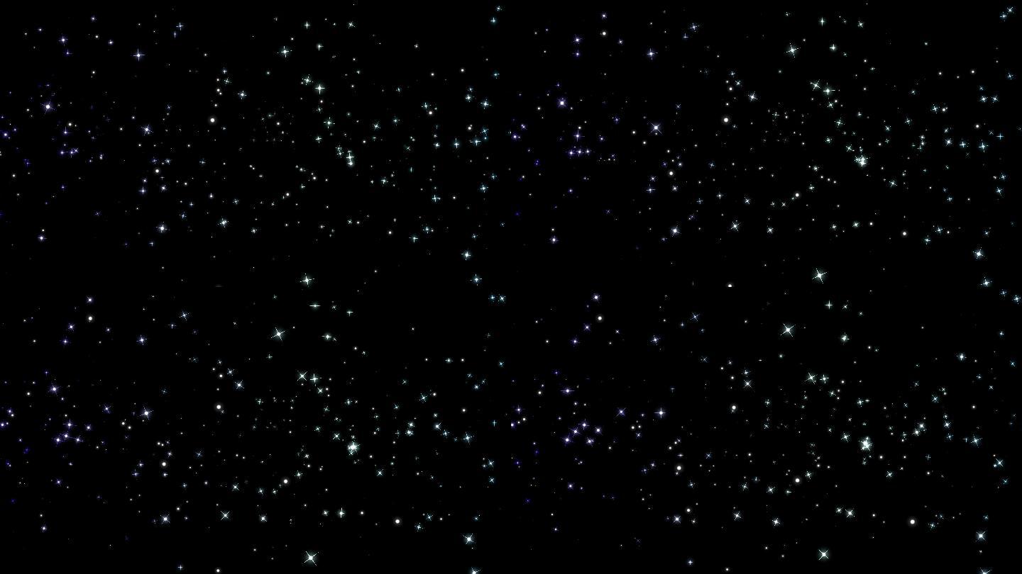 黑背景下的星系恒星运动