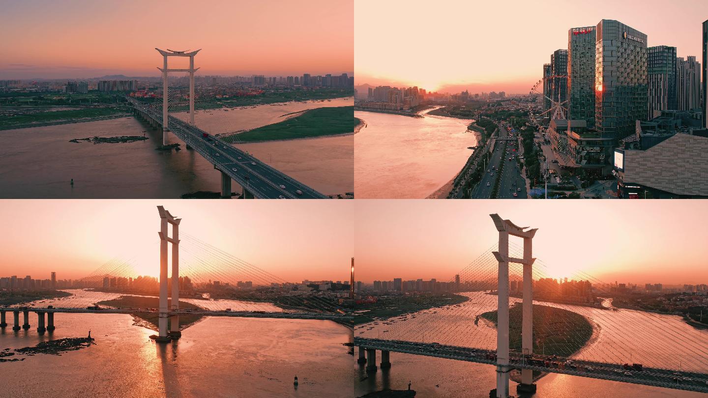 泉州晋江大桥航拍4k素材