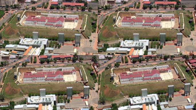 宪法山-鸟瞰图-南非约翰内斯堡市约翰内斯堡大都会市豪登