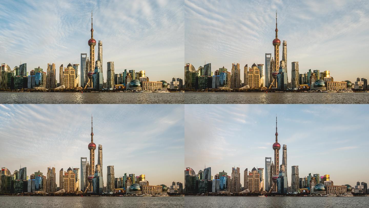 上海北外滩三件套城市宣传片金光延时