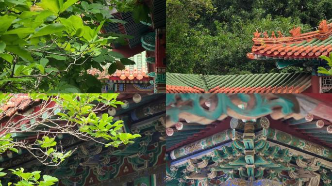 中式园林设计琉璃瓦绿色园林