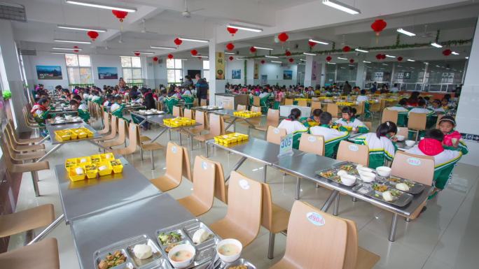 中小学校食堂餐厅就餐延时