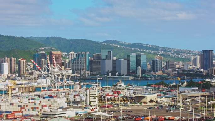 夏威夷檀香山市区航空