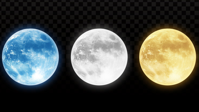 三组4K月亮光循环
