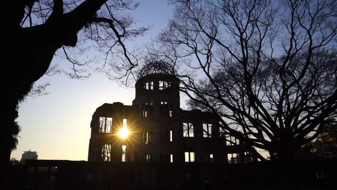 日本广岛原子弹穹顶视图