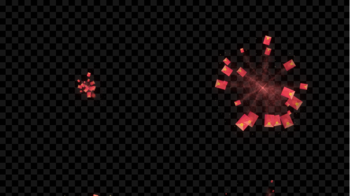 原创游戏点击红包特效爆炸按钮效果扩散光效