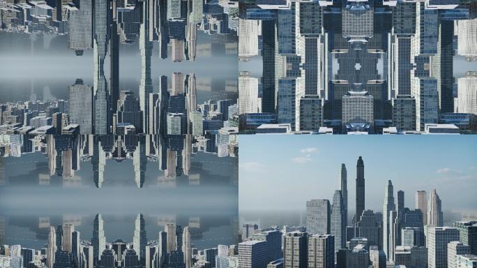 抽象城市素材多镜头组合
