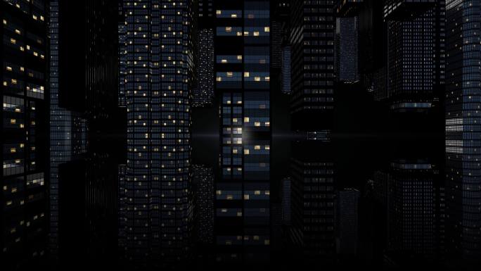 黑暗镜像城市多镜头组合素材