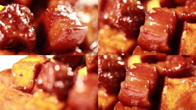 【镜头合集】豆干烧肉豆腐炖肉  (2)