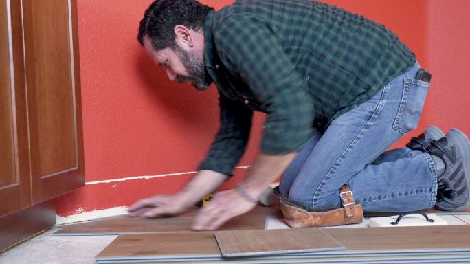 安装木质乙烯地板地板安装
