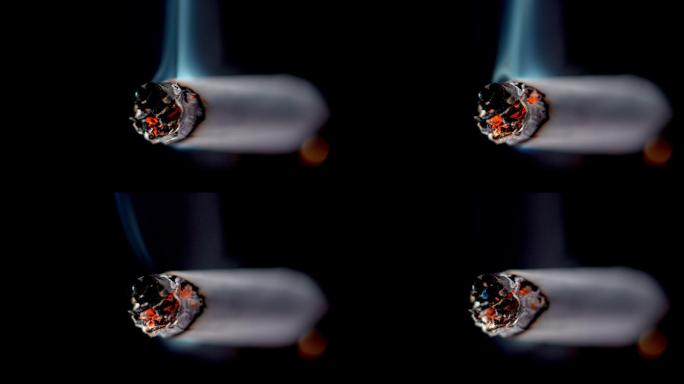 一支燃烧着的香烟烟草