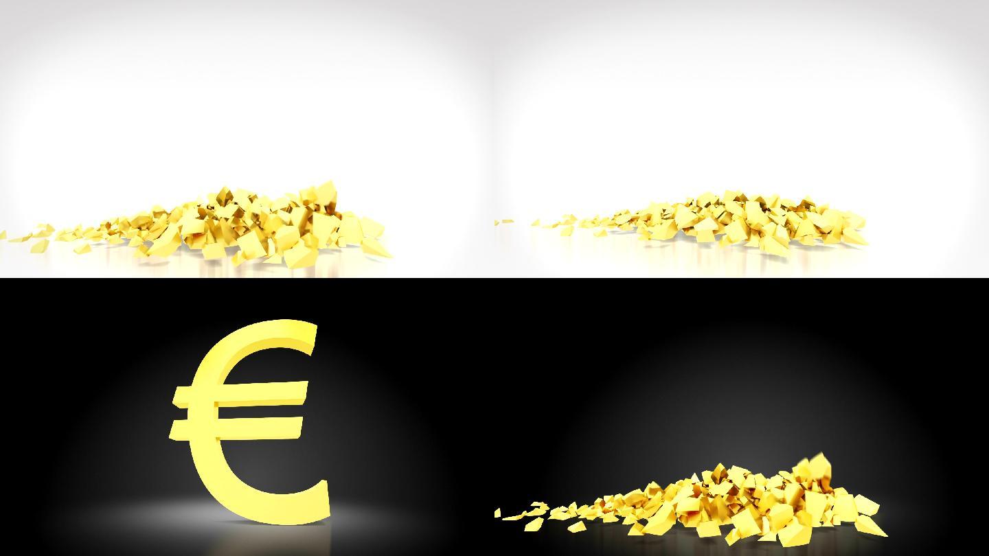 欧洲货币的终结。欧元暴跌。