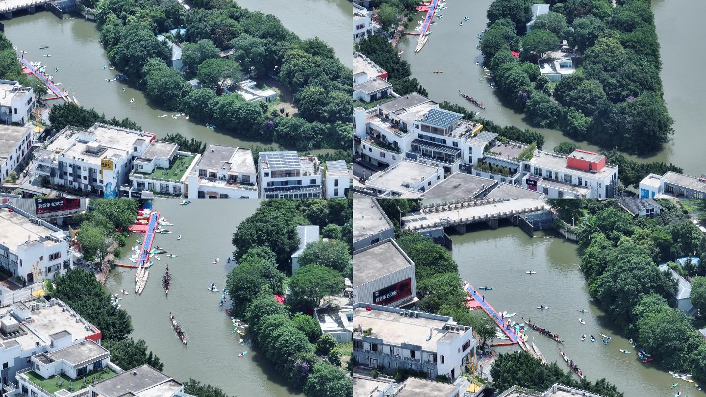 广州海珠湖湿地公园龙船