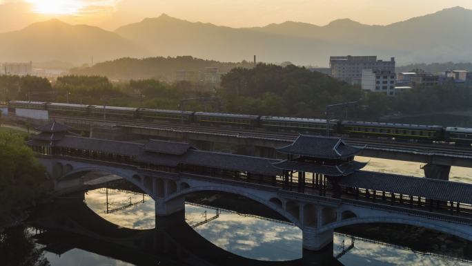 中国柳州斯那江风雨桥