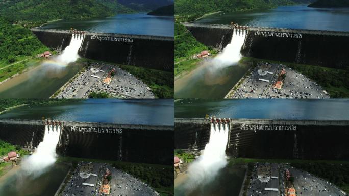 大坝泄水大坝水流水电站黄河水利工程山峡南