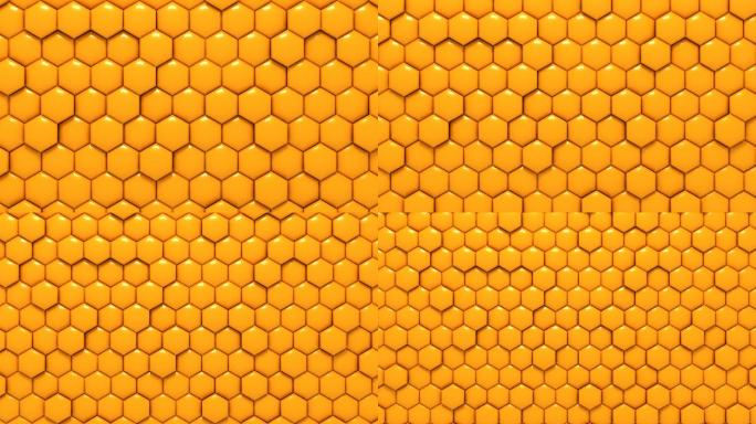 黄色蜂窝状蜂窝结构